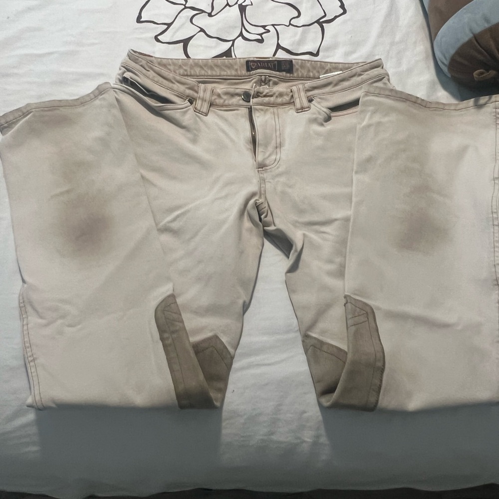 Ariat tan boot cut riding jeans 31 Long